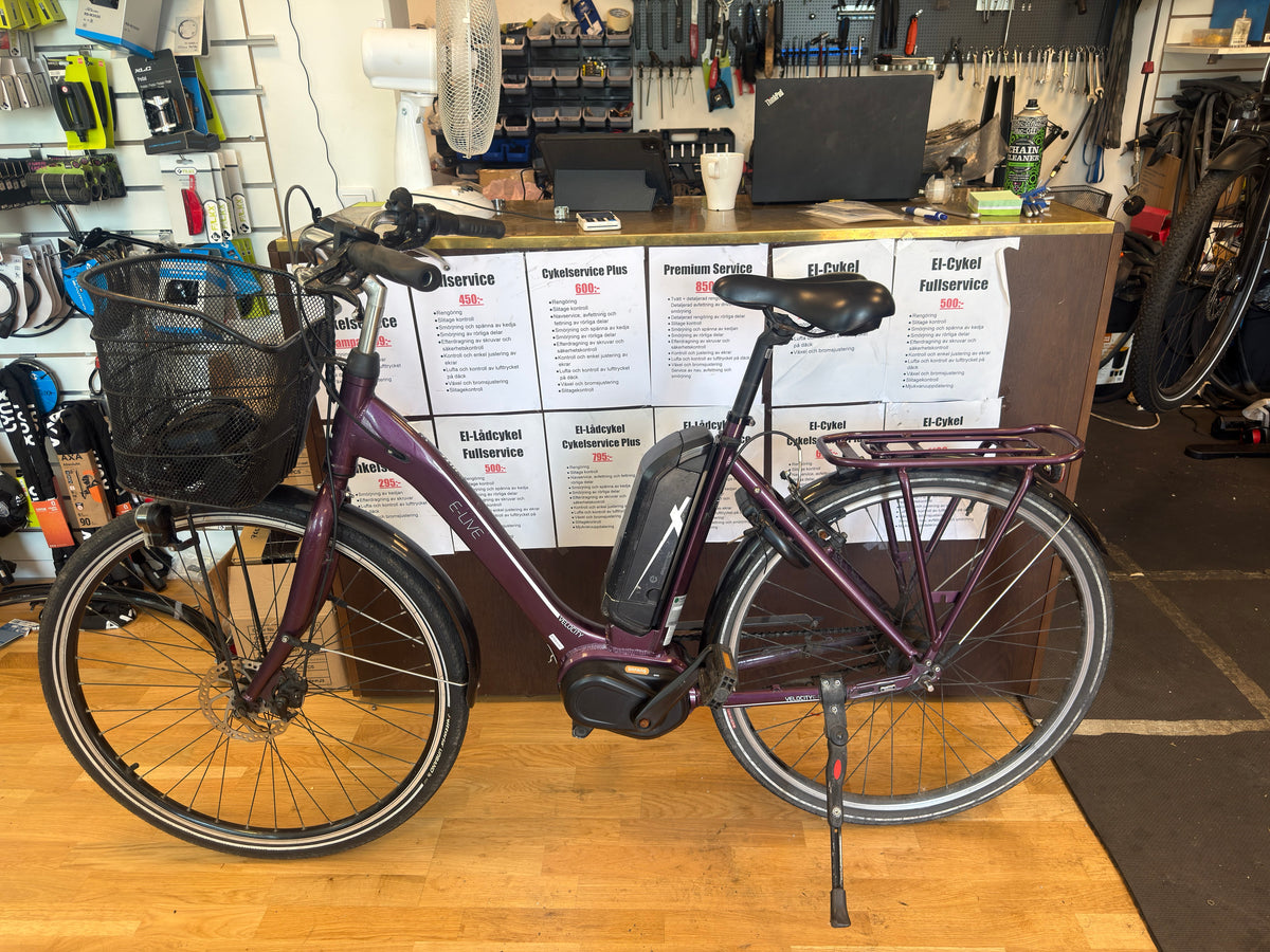 Elcykel damcykel White 28 tum  mittmotor nyservad
